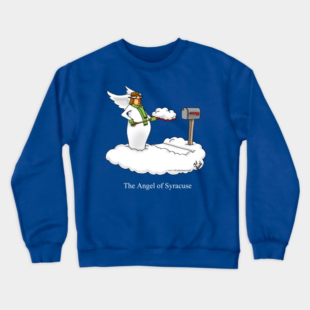 Funny Spectickles Christmas Angel Cartoon Crewneck Sweatshirt by abbottcartoons